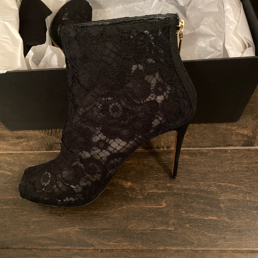 Dolce and Gabbana lace booties